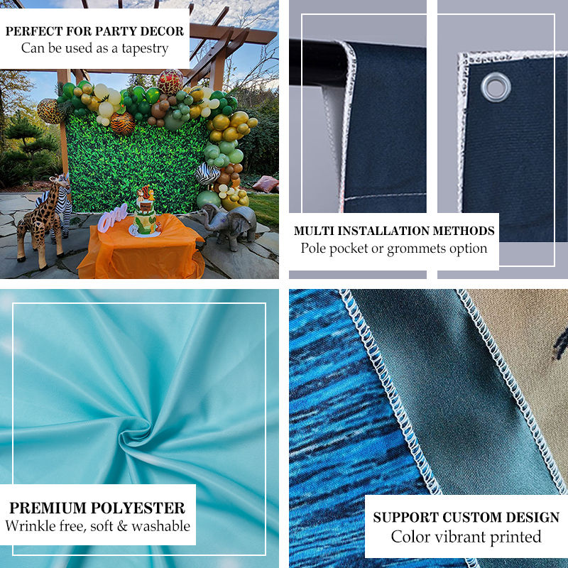 Lofaris Custom Colored Light Ball Graduation Party Backdrop